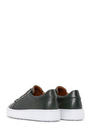 Men's Green Leather Sneaker | Derimod