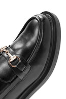 Kadın Siyah Tokalı Maskülen Loafer | Derimod