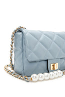 Women's Blue Strap Detailed Crossbody Bag | Derimod