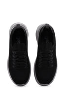 Men's Black Thick Soled Sneaker | Derimod