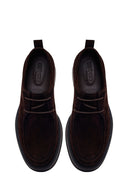 Male Brown Lace-Up Thick-Soled Suede Casual Shoes | Derimod
