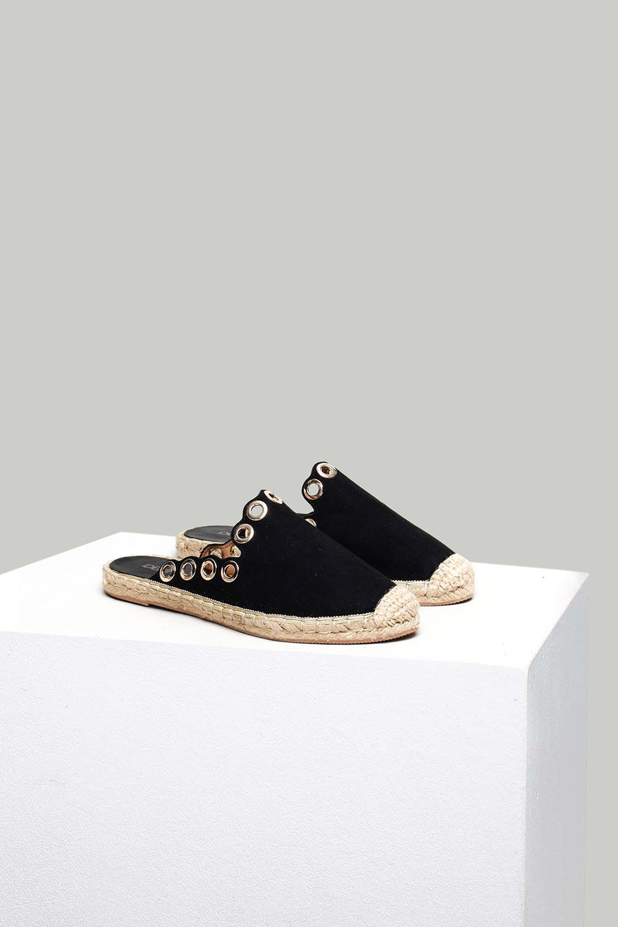 Black Women's Espadrille Slippers