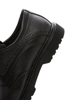 Men's Black Laced Leather Classic Shoes | Derimod