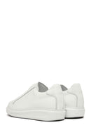 Men's White Lace-up Leather Sneaker | Derimod