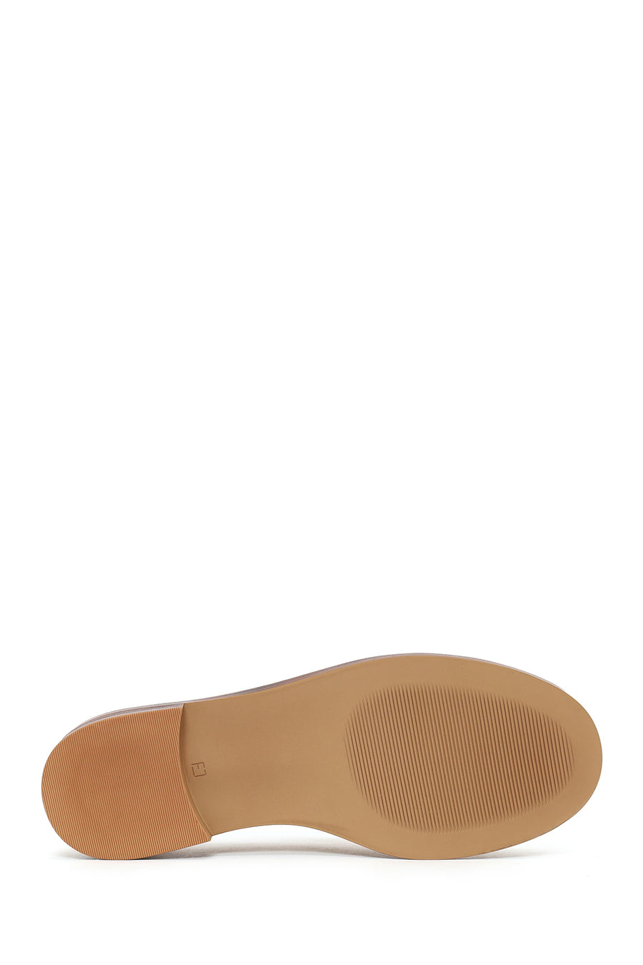 Woman Beige Tasselled Suede Leather Loafers
