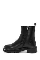 Women's Black Zipper Boots | Derimod