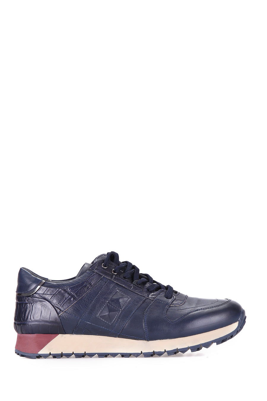 Crocodile Patterned Men's Leather Sneaker 18WFD355418 | Derimod