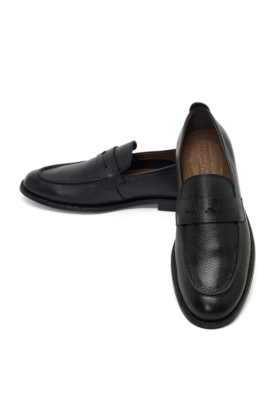 Derimod Black Erkek Siyah Deri Klasik Loafer