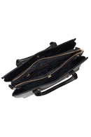 Woman Black Classic Shoulder Bag with Long Strap | Derimod