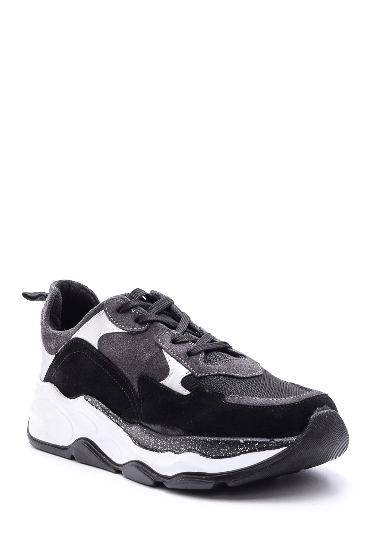 Women's Suede Detailed Sneaker 19WFD121314 | Derimod