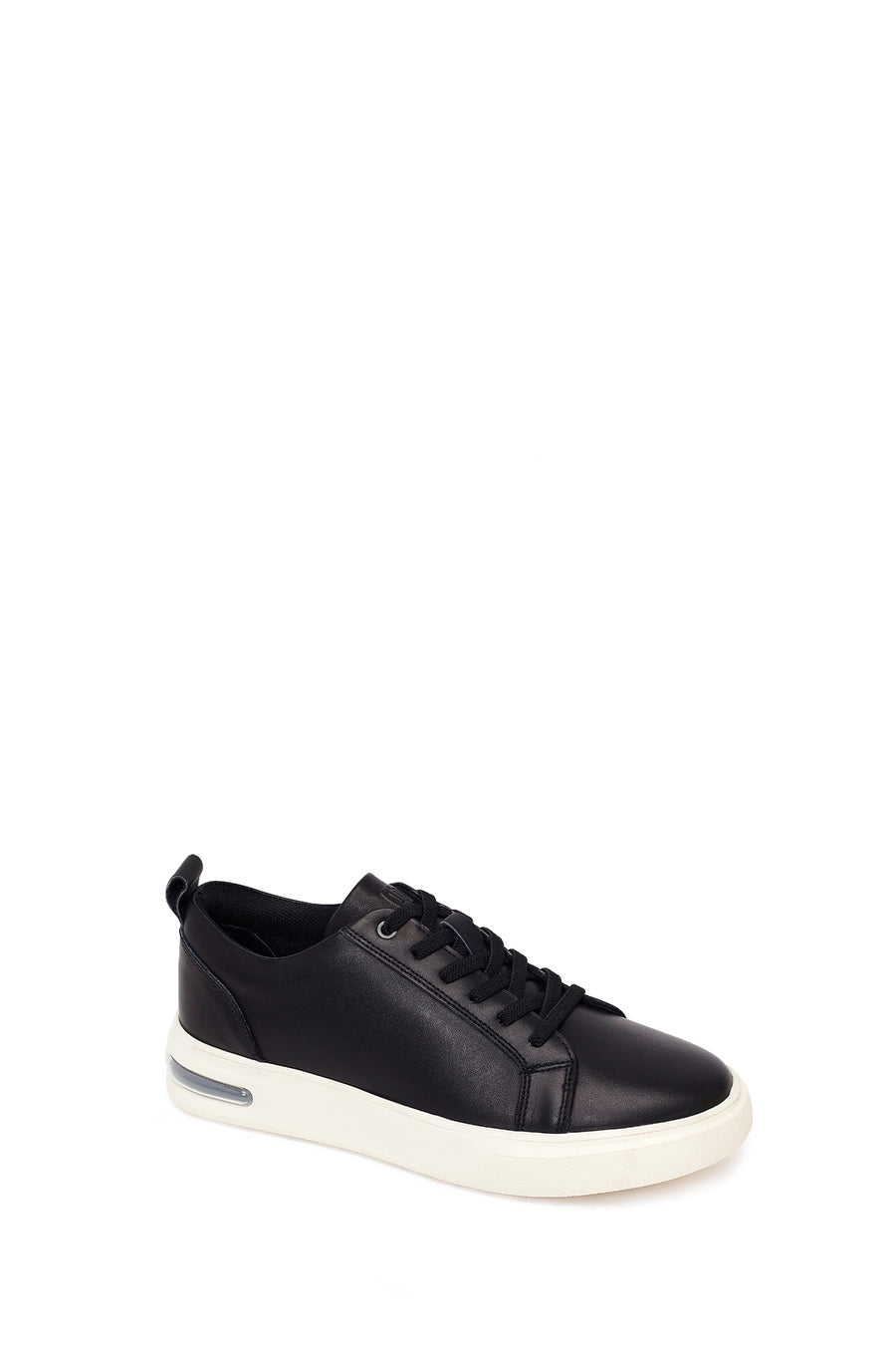 Male Black Lace-Up Leather Sneaker