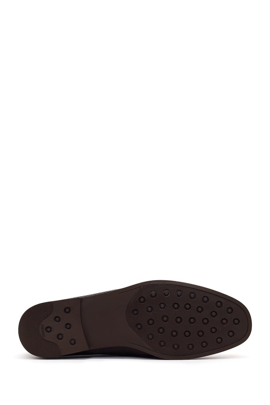 Men's Brown Buckle Leather Casual Loafer