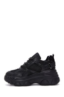 Women's Black Thick Soled Sneaker | Derimod