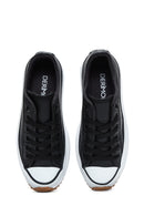 Women's Black Thick Soled Sneaker | Derimod