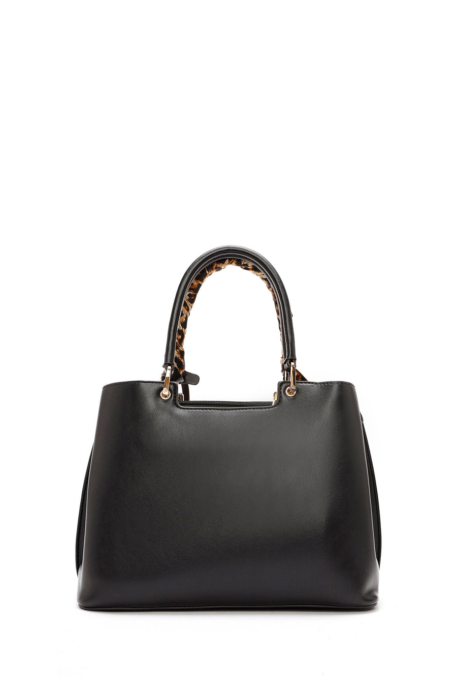 Woman Black Long-Strap Accessory-Detail Shoulder Bag