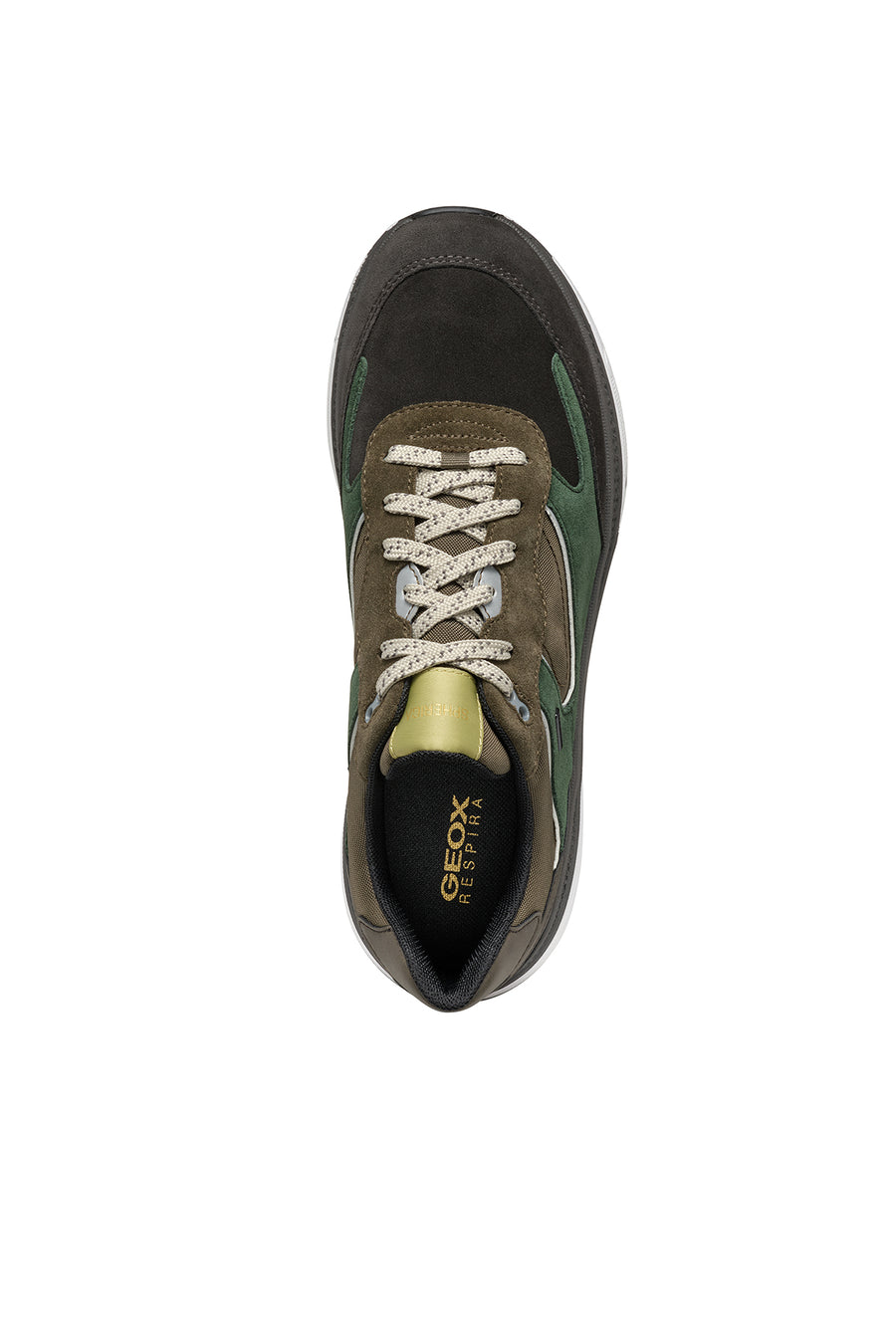 Geox Erkek Kahverengi Spherica Actif X1 Abx Bağcıklı Waterproof Deri Sneaker