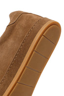 Erkek Vizon Bağcıklı Süet Deri Sneaker | Derimod
