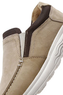 Men's Beige Nubuck Leather Casual Loafer | Derimod