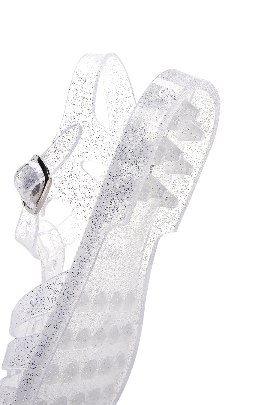 Women's Transparent Ankle Strap Jelly Sandals