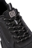 Men's Black Lace-up Leather Sneaker | Derimod