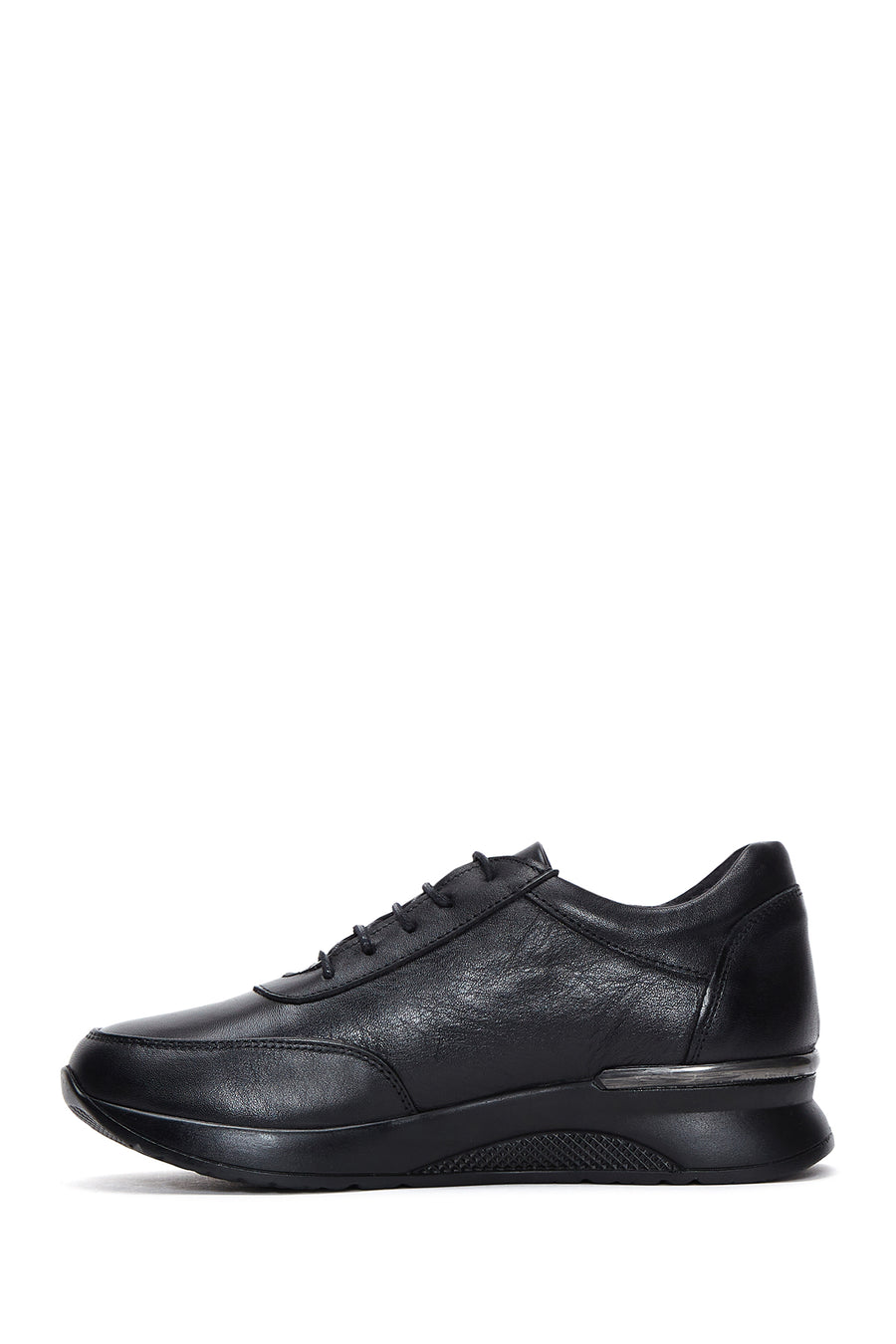 Kadın Siyah Deri Casual Sneaker