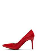 Women's Red Leather Stiletto | Derimod