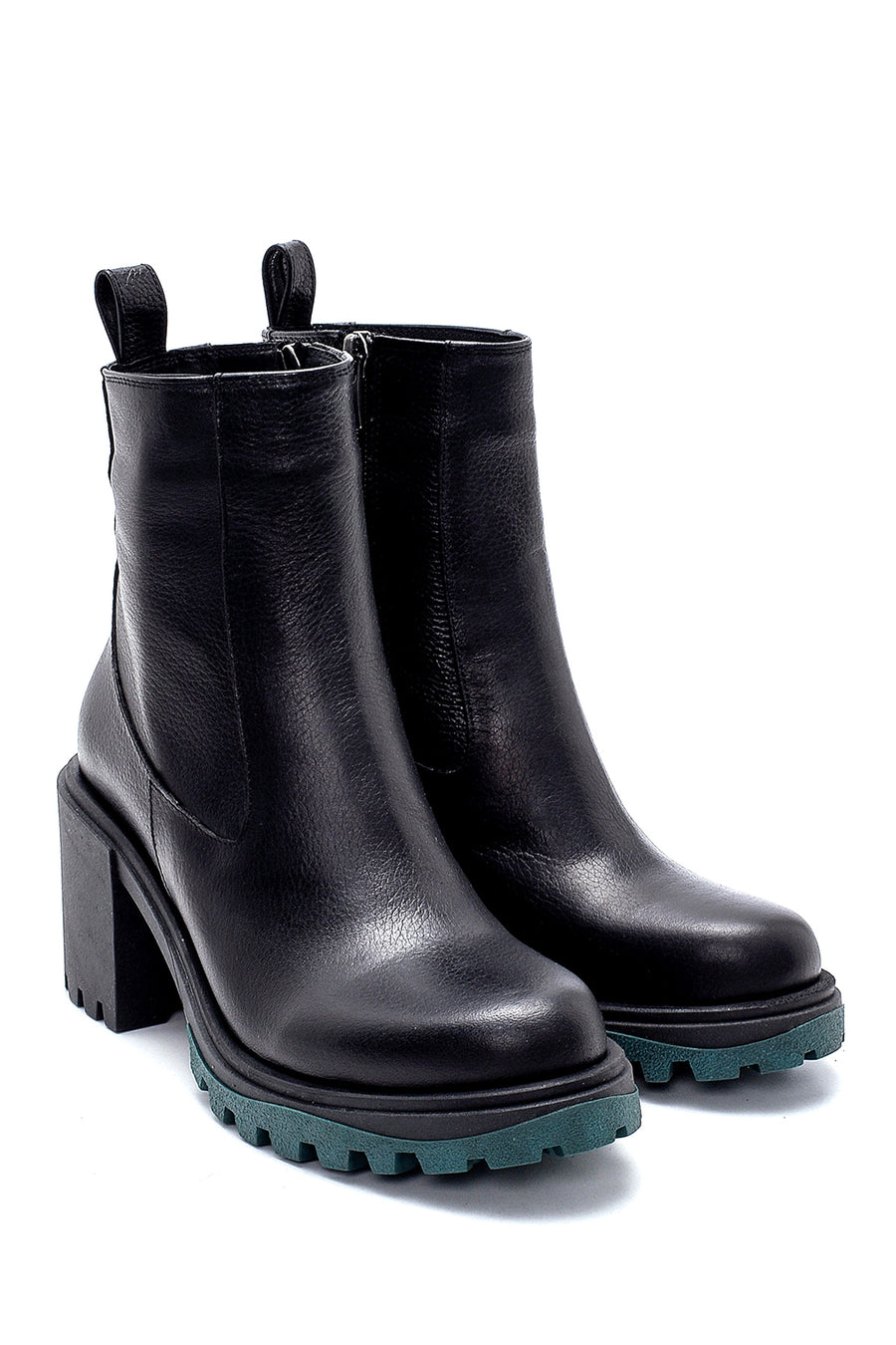 Women's Leather Heeled Boots