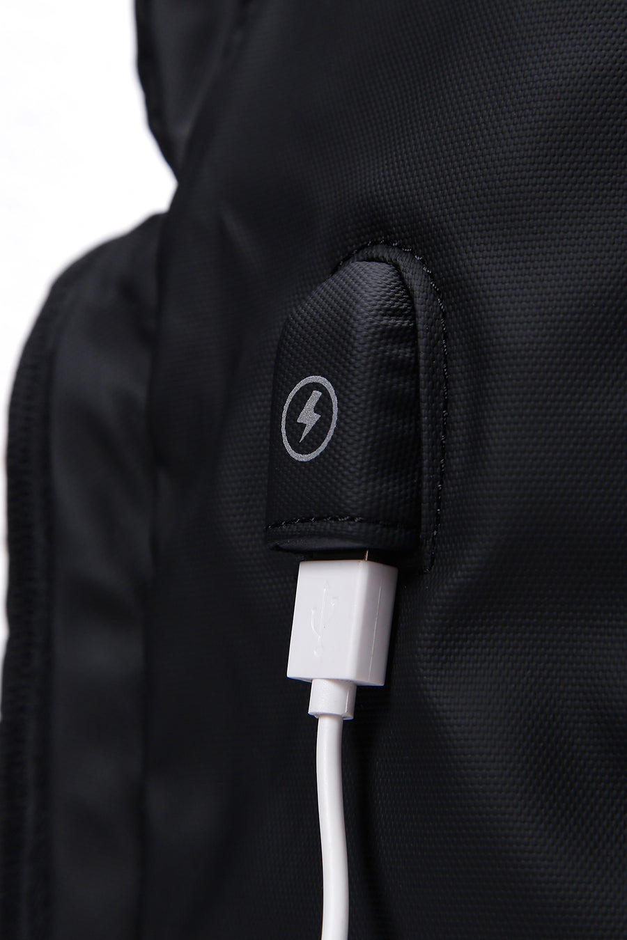 D-Pack Unisex Black Technological Fabric Backpack