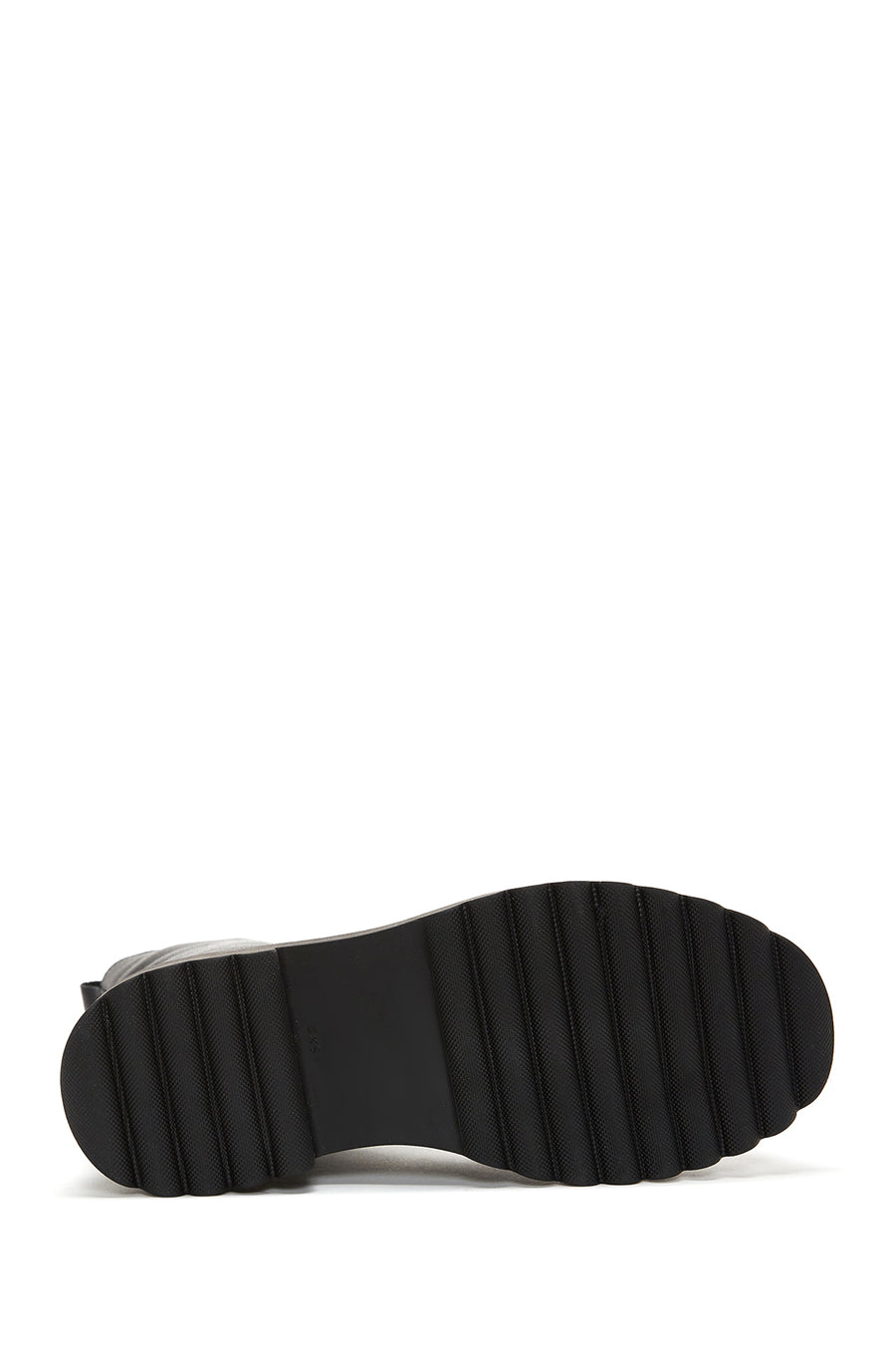 Women's Black Zippered Leather Boots