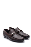 Men's Leather Printed Loafer | Derimod