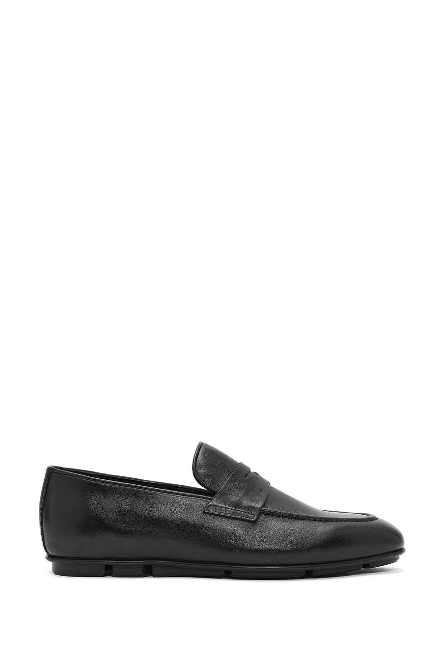 Erkek Siyah Deri Loafer 25SFD621018 | Derimod