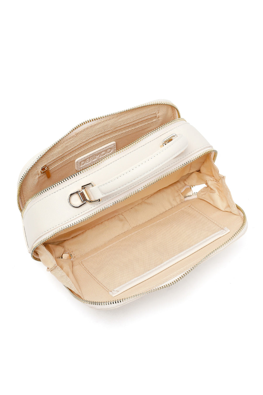 Women's Cream Knitted Crossbody Bag