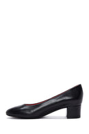 Derimod Gritti Women's Black Heeled Leather Shoes | Derimod