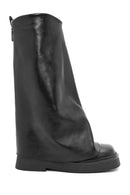 Women's Black Leather Boots | Derimod