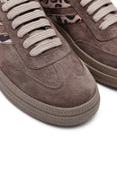 Woman Mink Lace-Up Suede Leather Sneaker | Derimod