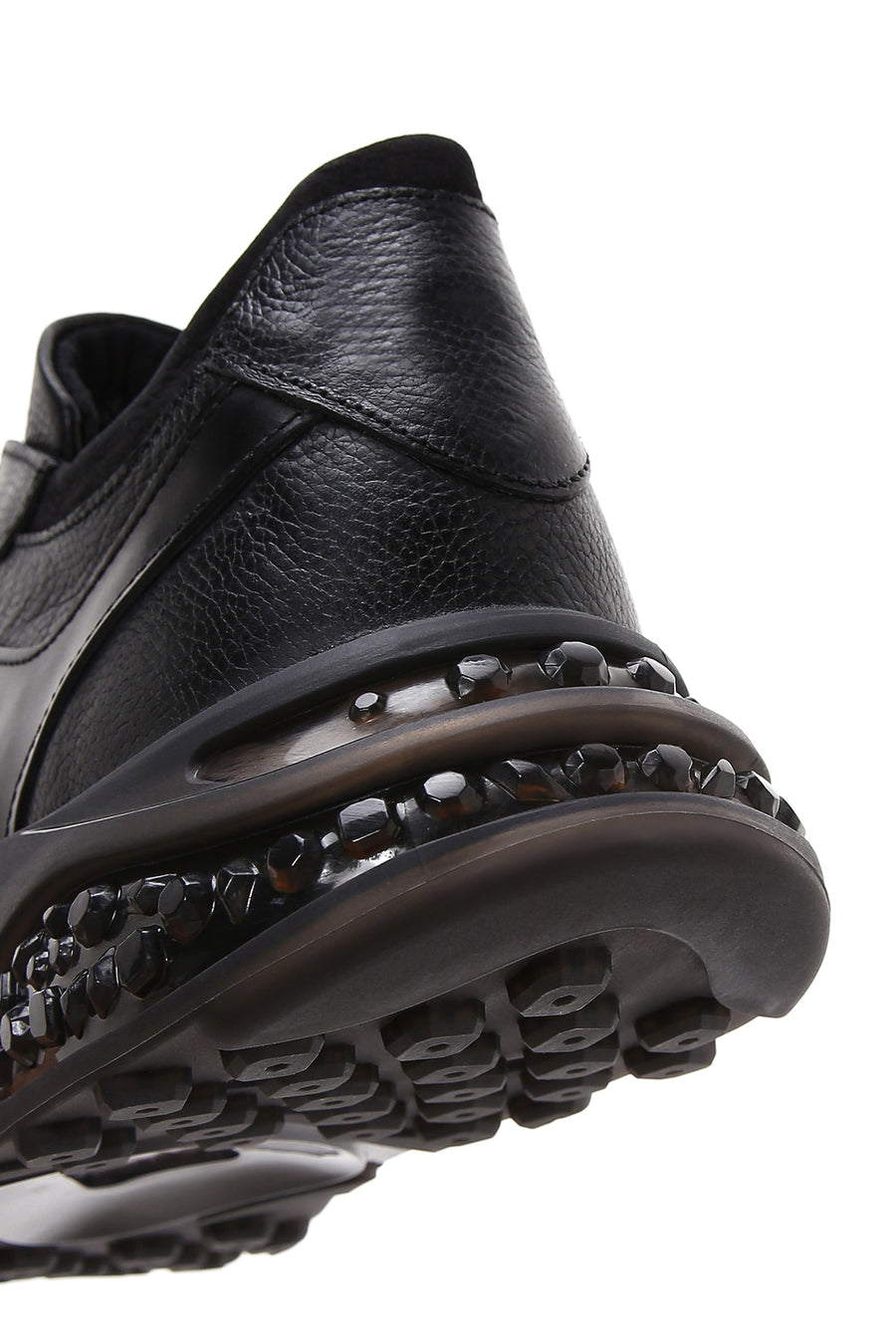 Men's Black Leather Sneaker