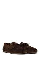 Woman Brown Lace-up Suede Casual Shoes | Derimod