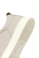 Men's Light Grey Leather Sneakers | Derimod