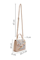 Women's Powder Long Strap Printed Handbag | Derimod