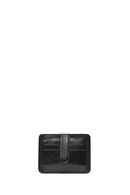 Men's Black Leather Card Holder | Derimod