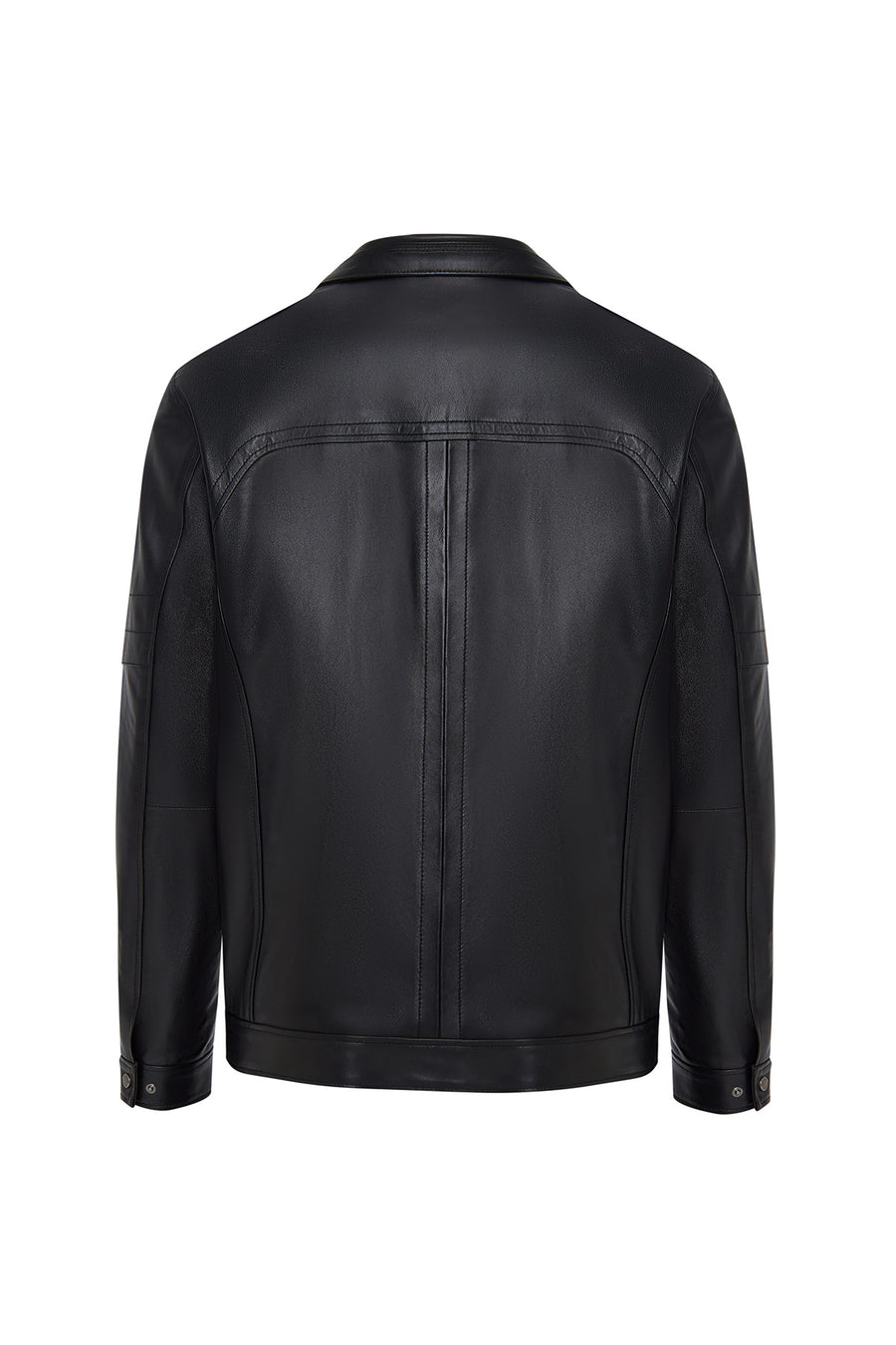 Bruno(Plus) Men's Black Leather Jacket