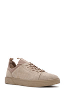 Derimod Fly Men's Beige Lace-Up Suede Leather Sneaker | Derimod