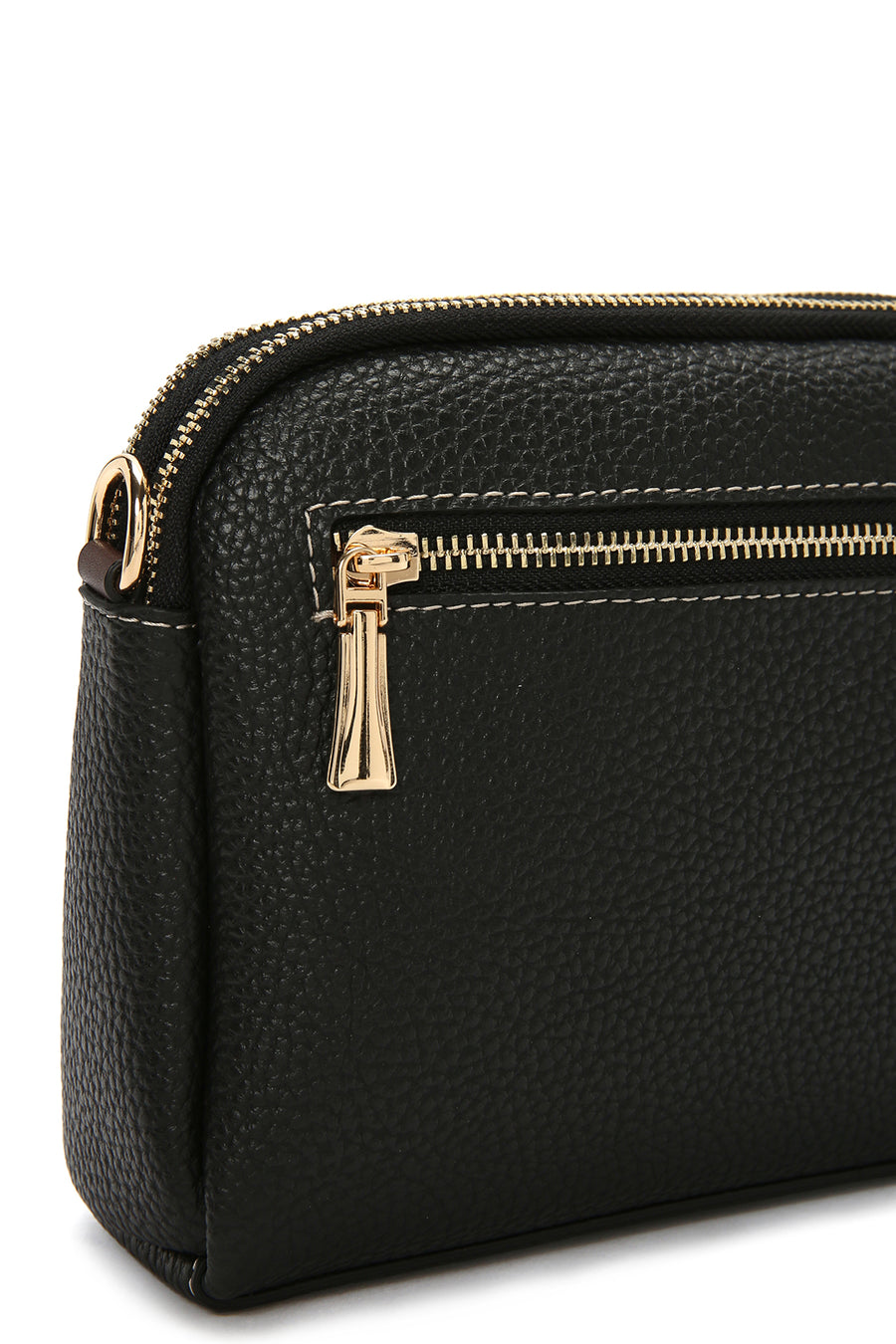 Women's Black Long Strap Mini Crossbody Bag
