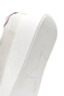 Women's Beige Leather Thick Soled Sneaker | Derimod