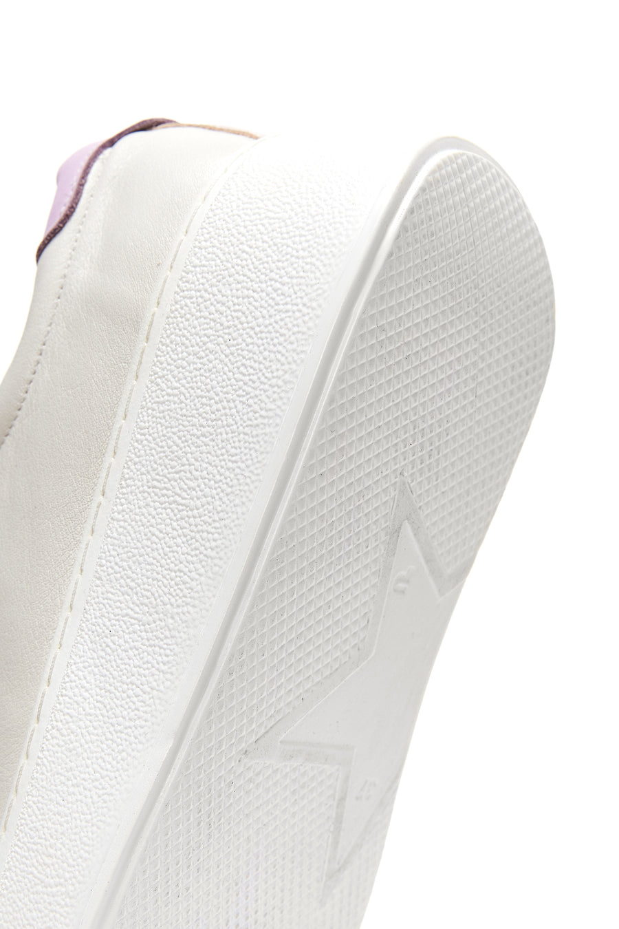 Women's Beige Leather Thick Soled Sneaker