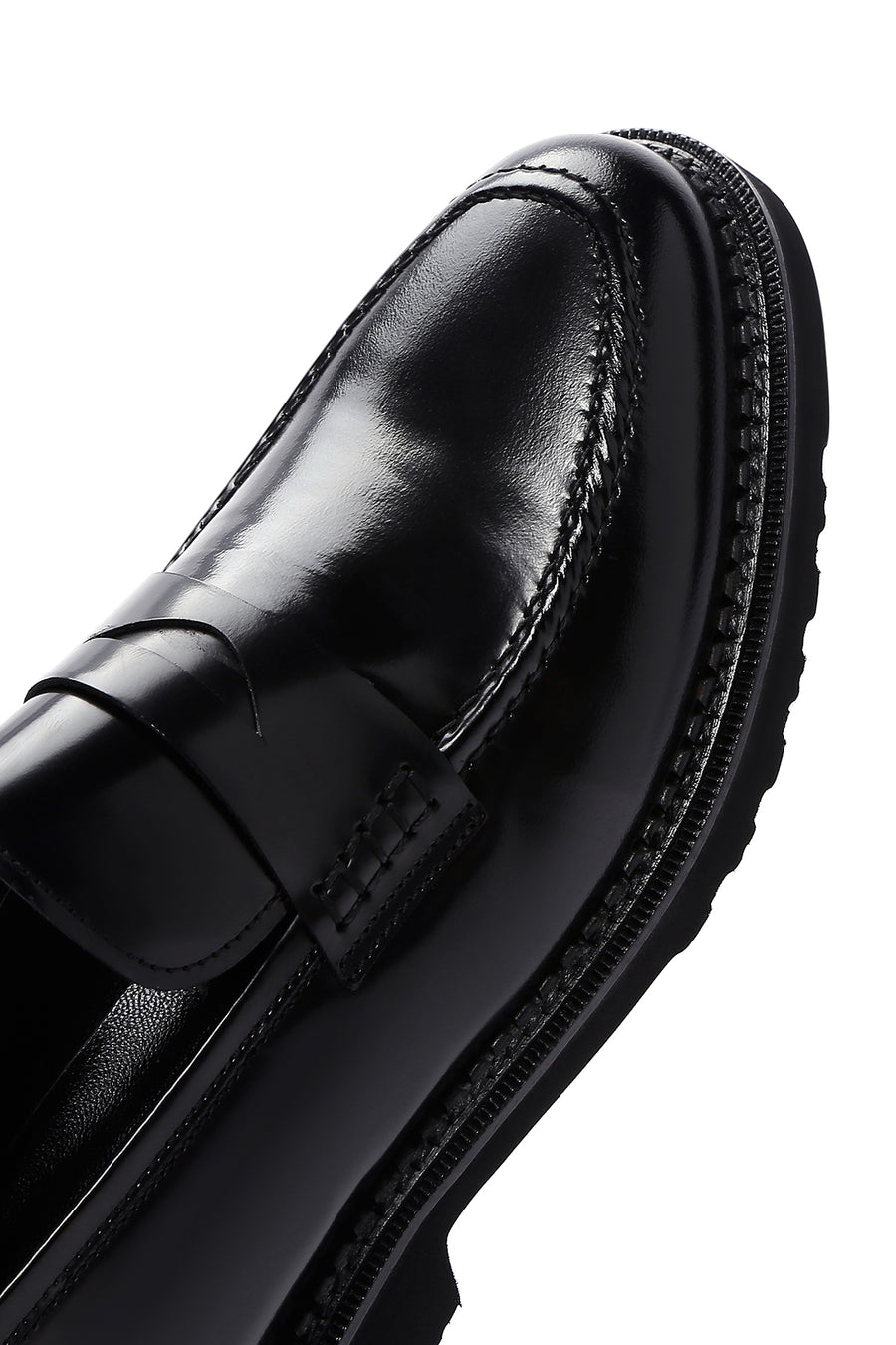 Men's Black Leather Casual Loafer