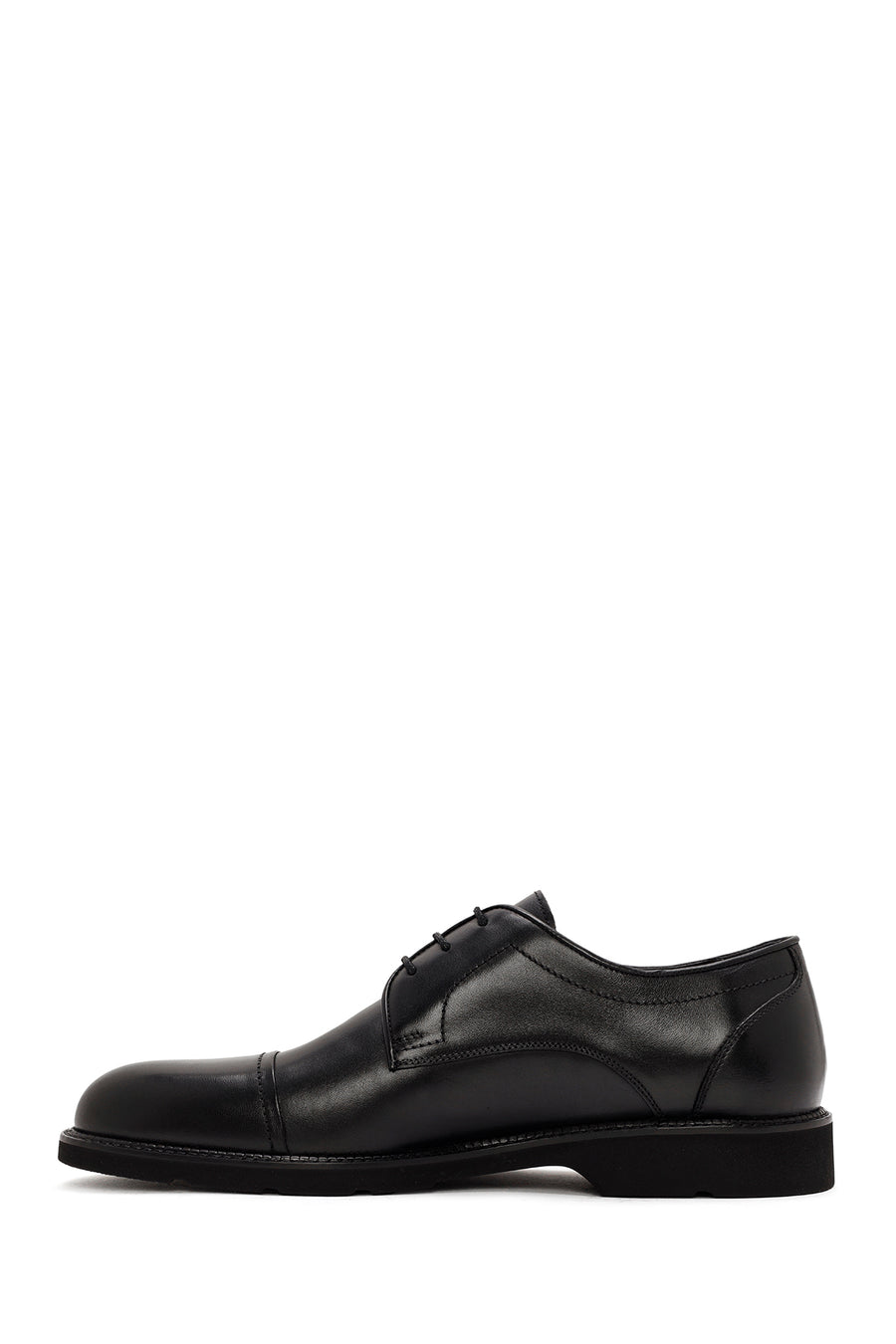 
Men's Black Lace-Up Leather Classic Shoes
