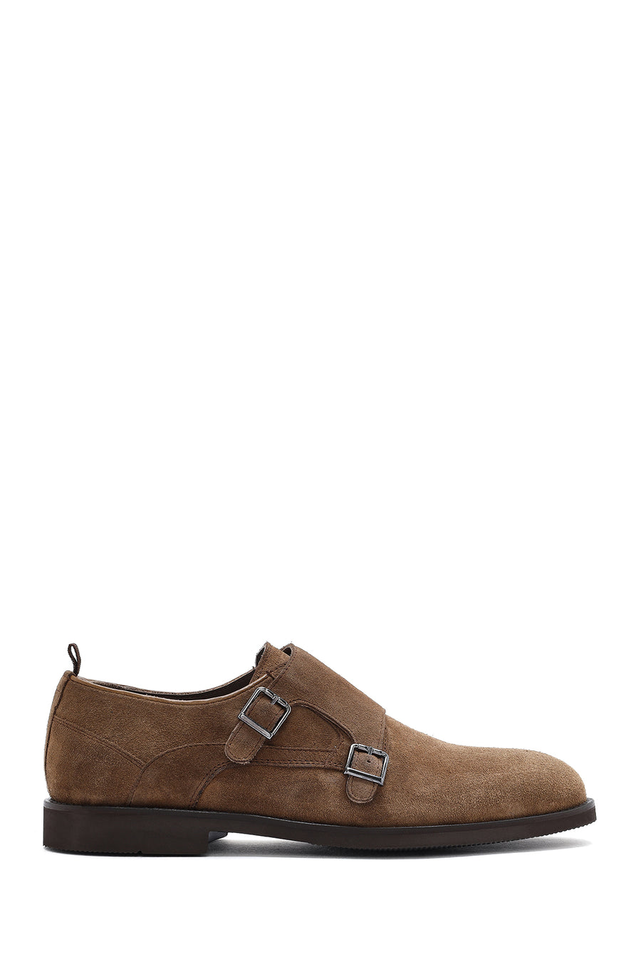 Men's Mink Buckled Suede Leather Classic Shoes 25SFD603310 | Derimod