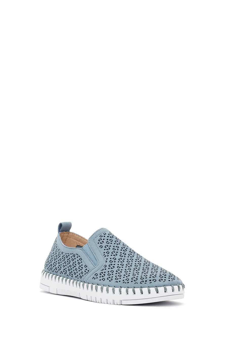 Women's Blue Patterned Fabric Comfort Shoes