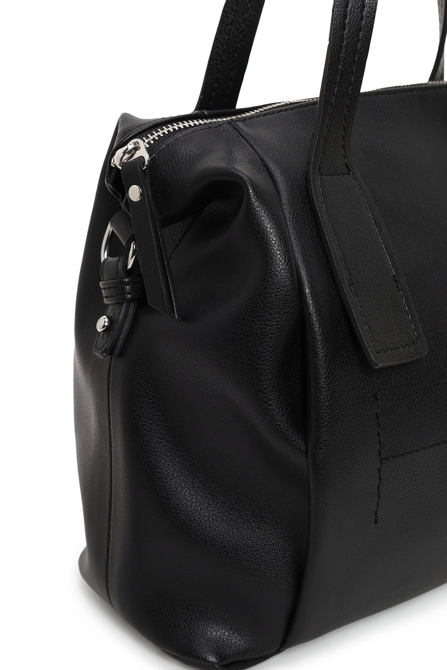 Woman Black Long-Strap Accessory Shoulder Bag